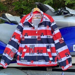 NEW NEVER WORN! Nautica Vintage Windbreaker Competition.